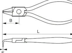 Irimo Spårringstång invändig, böjd