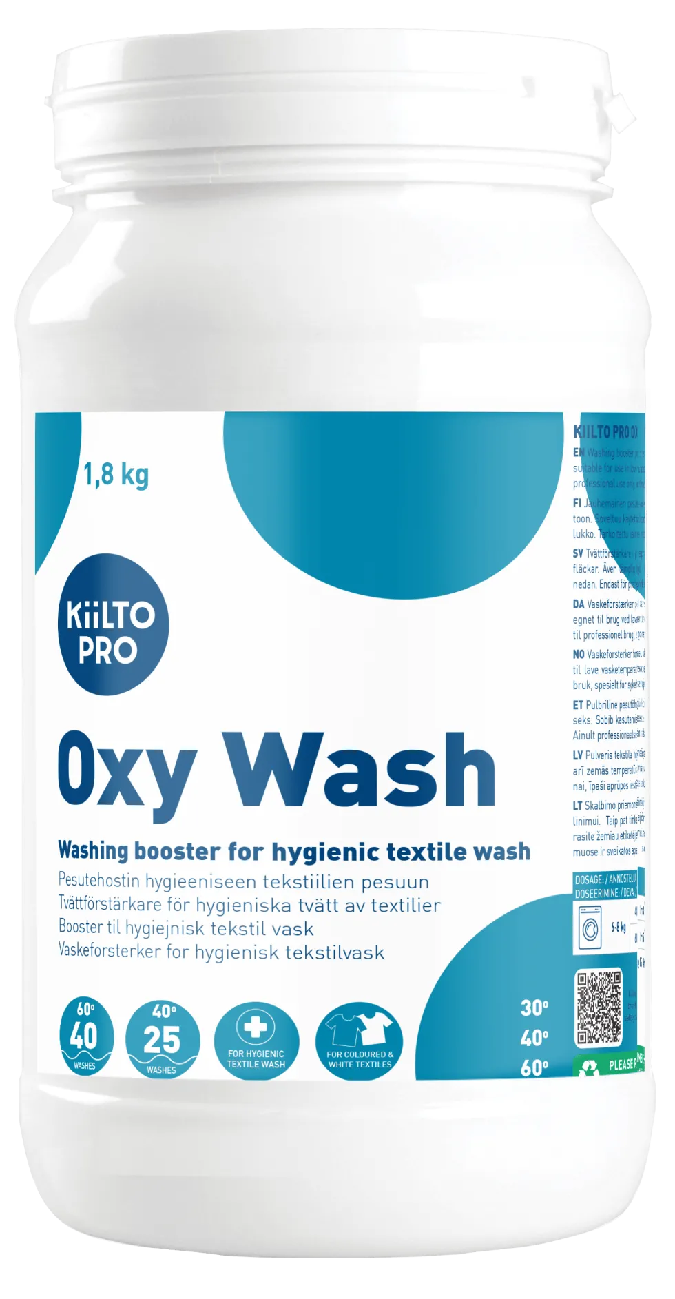 Kiilto Pro Oxy Wash Tvättförstärkare, 1,8 kg