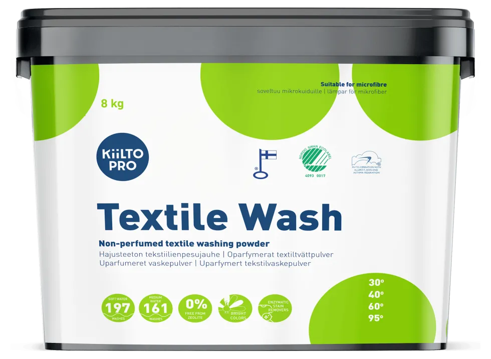 Kiilto Pro Textile Wash Tvättmedel, 8 kg