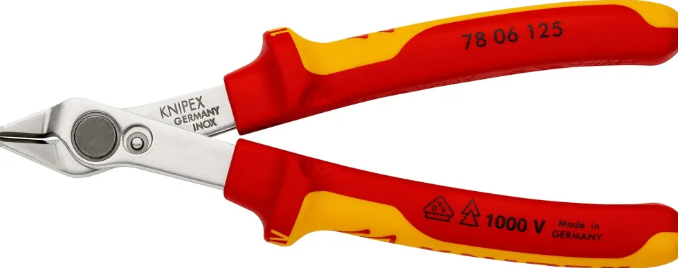 Knipex Elektronikavbitare 7806125 Super-Knips 125mm VDE