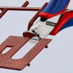 Knipex elektronik-forbidetang med flerkomponent greb 115 mm