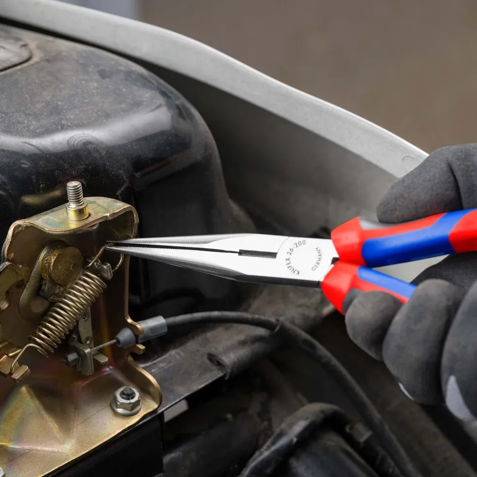 Knipex Flacktång, spetsig med långa käftar