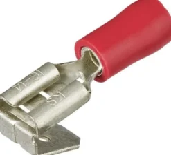 Knipex Flatstifthylsa röd delisolerad, 6,3x0,8mm, 0,5-1,0mm², 100-pack, 9799090