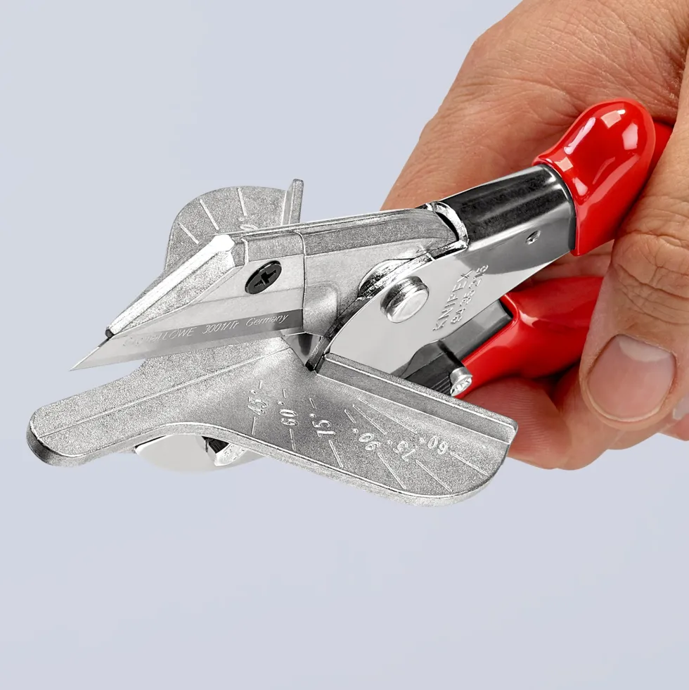Knipex Geringsax i specialverktygsstål, för plast- & gummiprofiler