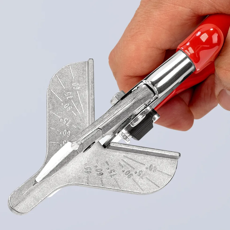 Knipex Geringsax i specialverktygsstål, för plast- & gummiprofiler