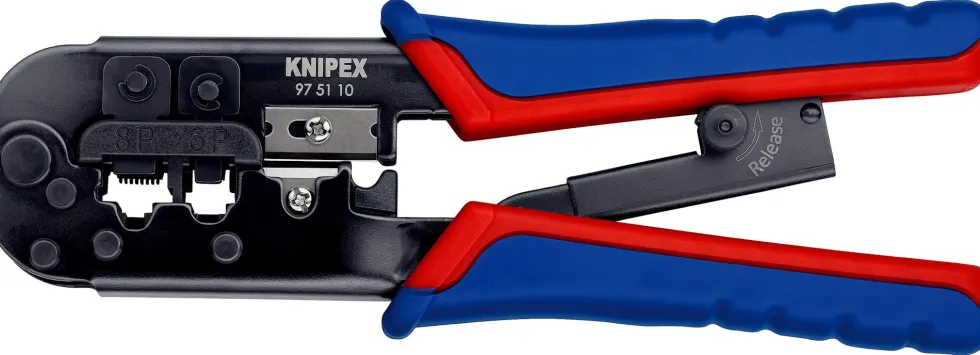 Knipex Presstång 975110 190mm, för Westernkontakt 6+8-polig