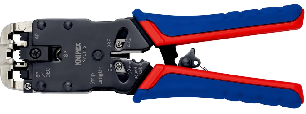 Knipex Presstång 975112 200mm, för Westernkontakt 4+6+8-polig