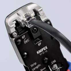 Knipex Presstång 975112 200mm, för Westernkontakt 4+6+8-polig