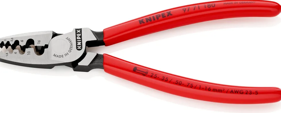 Knipex Presstång 9771180 180mm 0,25-16mm²