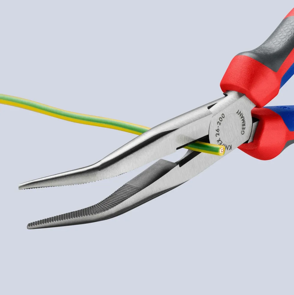 Knipex Spetstång 2622200 200mm 2K, vinklad