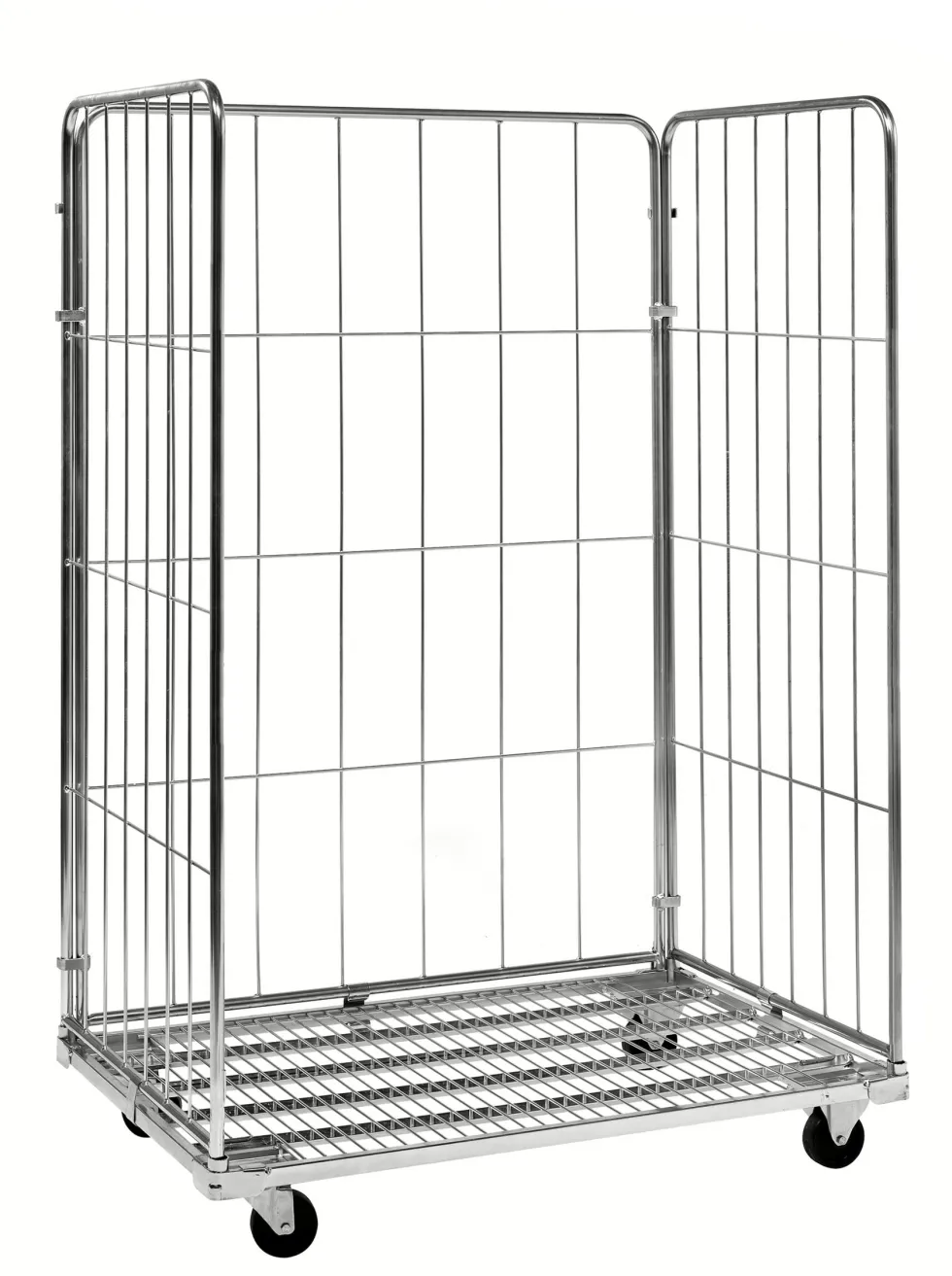 Kongamek Elförzinkad Rullcontainer 3 sidor