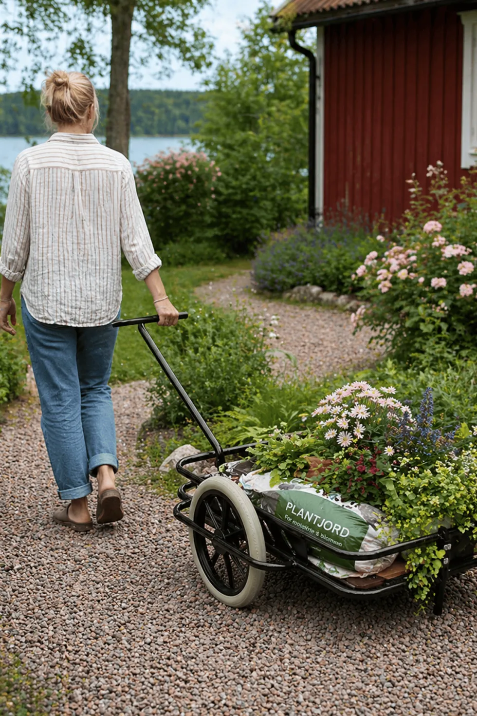 Kongamek Svart Dragkärra