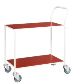 Kongamek 75,5 x 43 cm Röd Liten Bordsvagn, helsvetsad