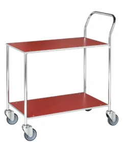 Kongamek 75,5 x 43 cm Röd Liten Bordsvagn, helsvetsad
