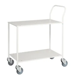 Kongamek 75,5 x 43 cm Vit Liten Bordsvagn, helsvetsad
