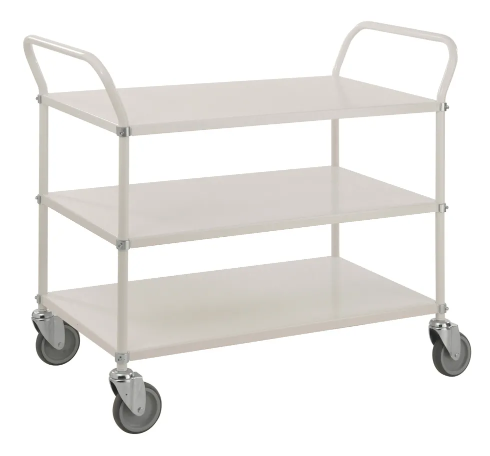 Kongamek 90 x 54 cm Vit Lätt Hyllvagn