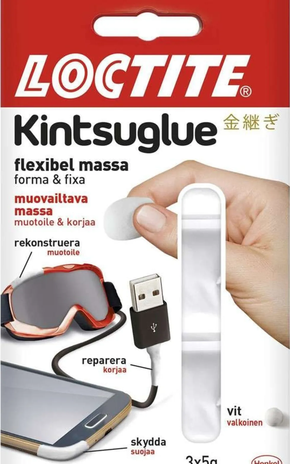 Loctite Kintsu Reparationsmassa 3x5g