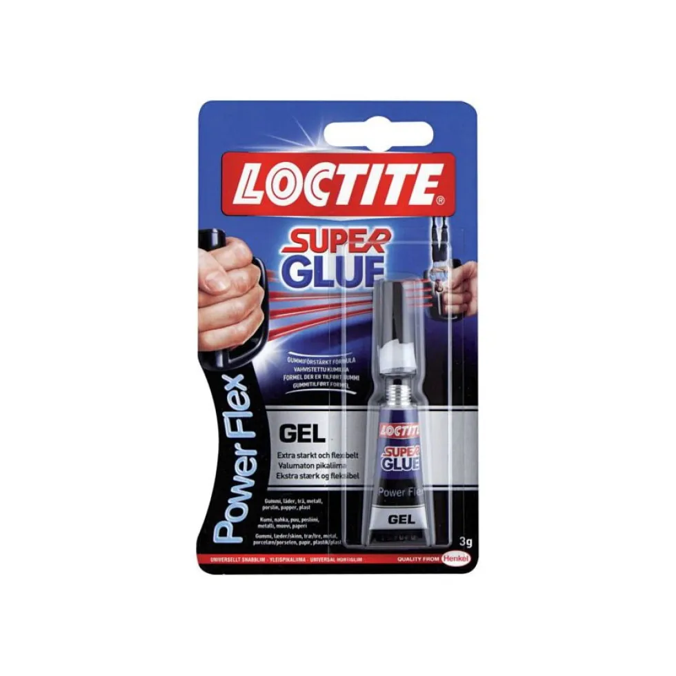 Loctite Snabblim Super Glue Power Flex Gel tub 3gram
