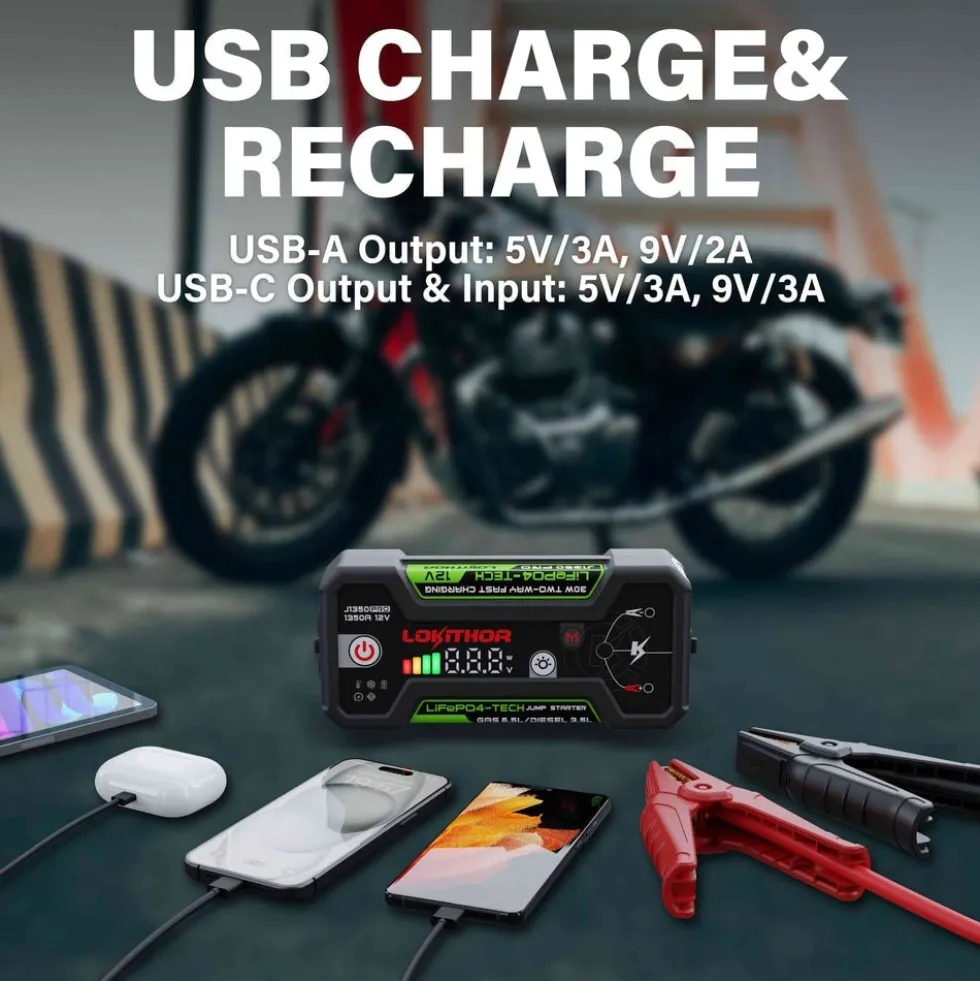 Lokithor J1350 PRO Starthjälp/startbooster