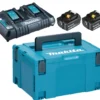 Makita Batteri & dubelladdare 18V 2st 6 Ah BL1860B + laddare DC18RD i MAKPAC