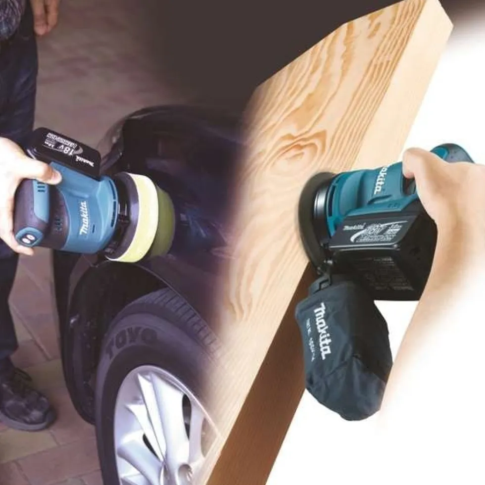 Makita Excenterslip DBO180Z 18V125mm utan batteri & laddare