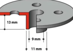 Makita Kopierhylsa 9x11x13 mm RT0700C