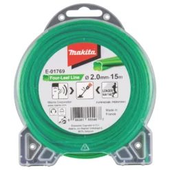 Makita Trimmertråd 2,0mm x 15m, fyrklöver