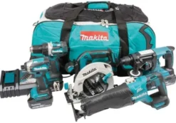 Makita Verktygssats DLX5032T 18V 5st maskiner 3st 5 Ah BL1850B batterier & laddare i väska