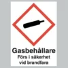 Maskinekonomi Gasskylt Självhäftande A5