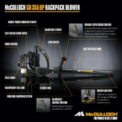 McCulloch GB 355 BP Lövblås