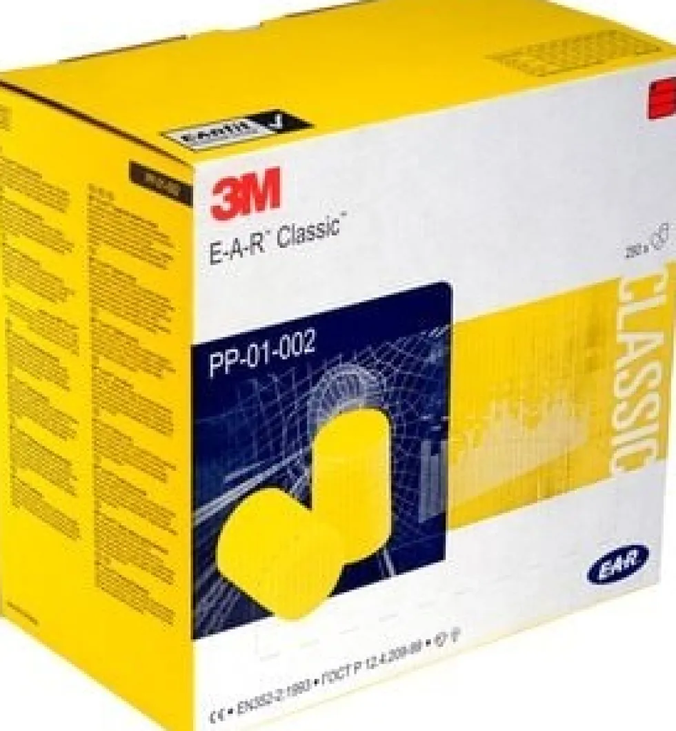 3M E-A-R Classic Hörselproppar, 28 dB, 250par/frp, PP-01-002