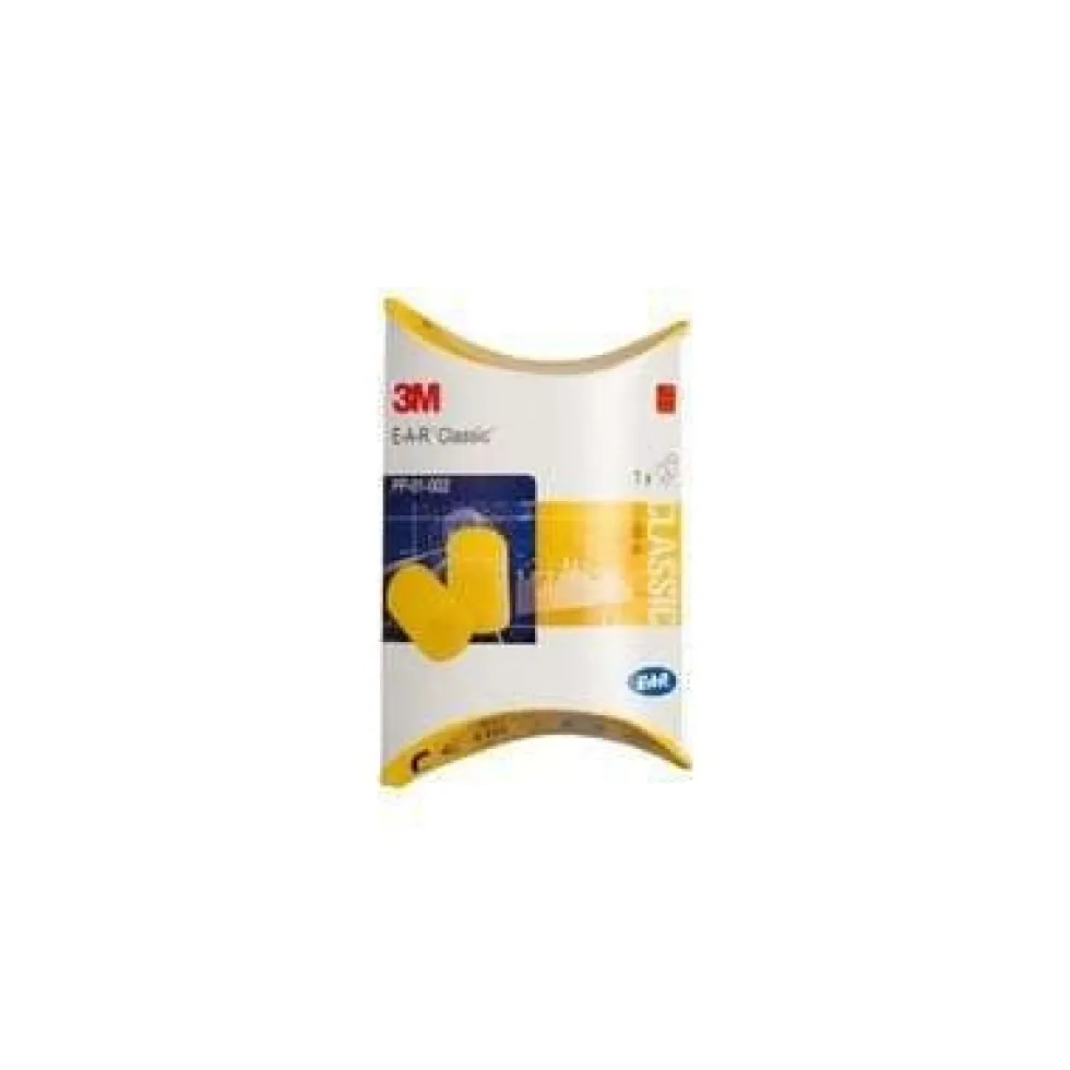 3M E-A-R Classic Hörselproppar med snöre, 29 dB, 200par/frp, CC-01-000