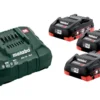 Metabo Batteri & laddare 18V 3x4,0 Ah LiHD + ASC 30-36 V