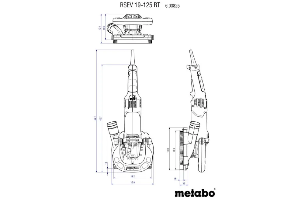 Metabo Betongslip RSEV 19-125RT