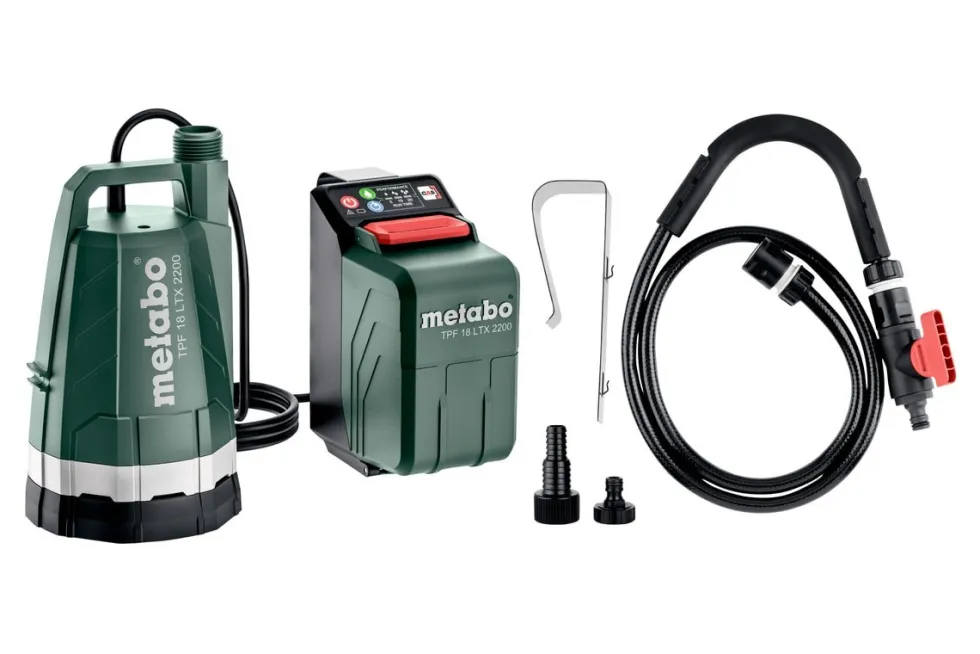 Metabo Dränkbar pump för regnvattentunna TPF 18 LTX 2200 utan batteri & laddare