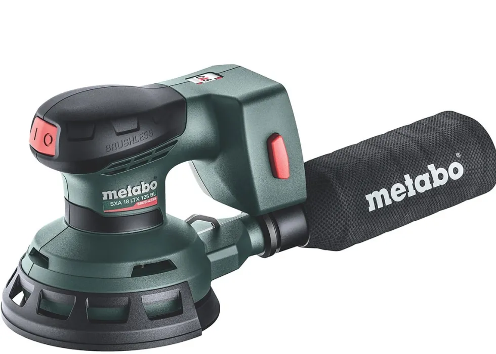 Metabo Excenterslip SXA 18 LTX 125 BL 18V med stödrondell på 125mm utan batteri & laddare