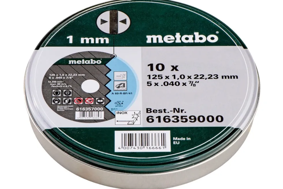 Metabo Kapskiva metall / INOX 10 ST X 10