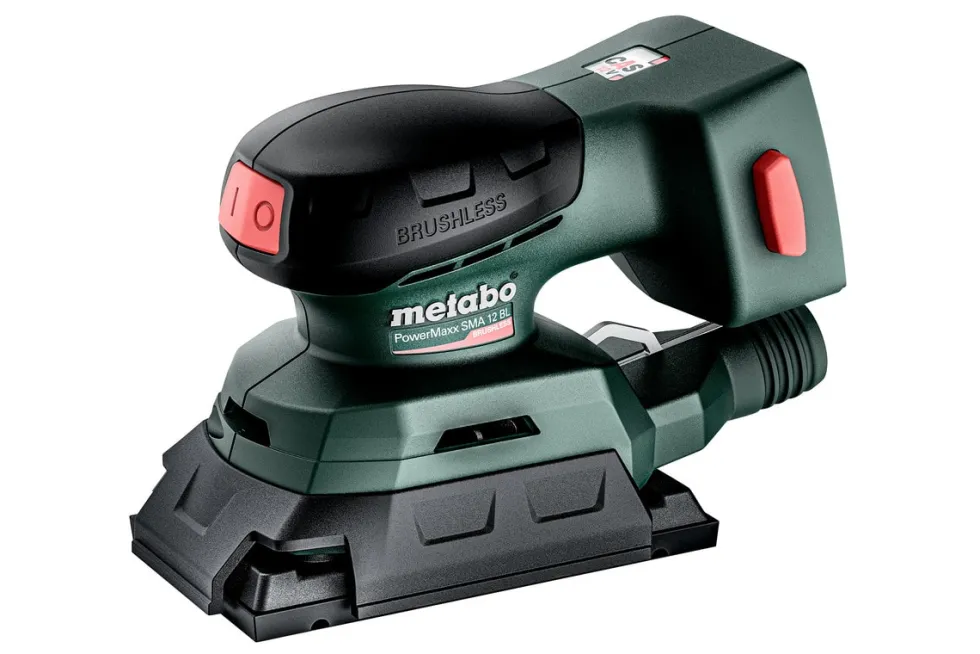 Metabo Planslip PowerMaxx SRA 12v BL Set med slipskivor utan batteri & laddare i Metabox 215