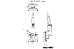 Metabo Renoveringsfräs RSEV 19-125 RT inkl. diamantslipskål abrasiv ''professional''