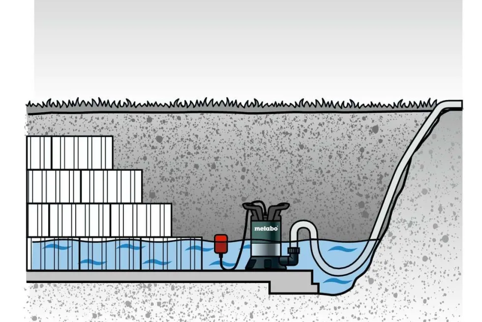Metabo TP 6600 Dränkbar pump för rent vatten utan flottörbrytare