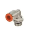 Metal Work Pneumatic Instickskoppling vinkel komposit för 4x6mm Utv.gänga 1/4''