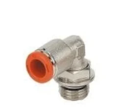 Metal Work Pneumatic Instickskoppling vinkel komposit för 4x6mm Utv.gänga 1/8''