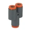 Metal Work Pneumatic Instickskoppling komposit Y-koppling för 4x6mm