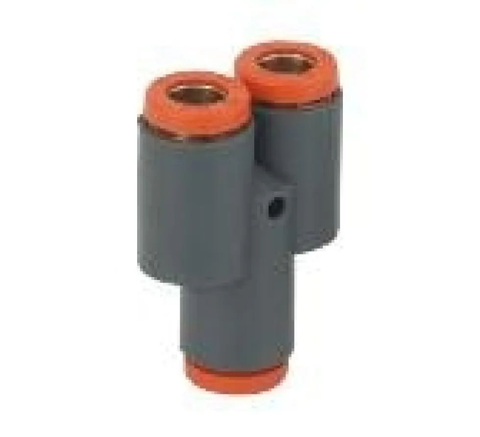 Metal Work Pneumatic Instickskoppling komposit Y-koppling för 4x6mm
