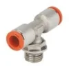 Metal Work Pneumatic Instickskoppling metall T-koppling för 8x6mm 1/4''