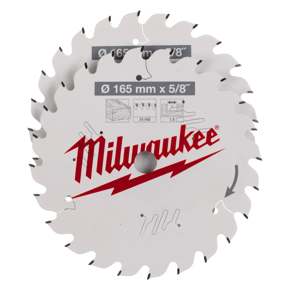 Milwaukee Cir.Sågkli W165X24T+24T 5/8 2P