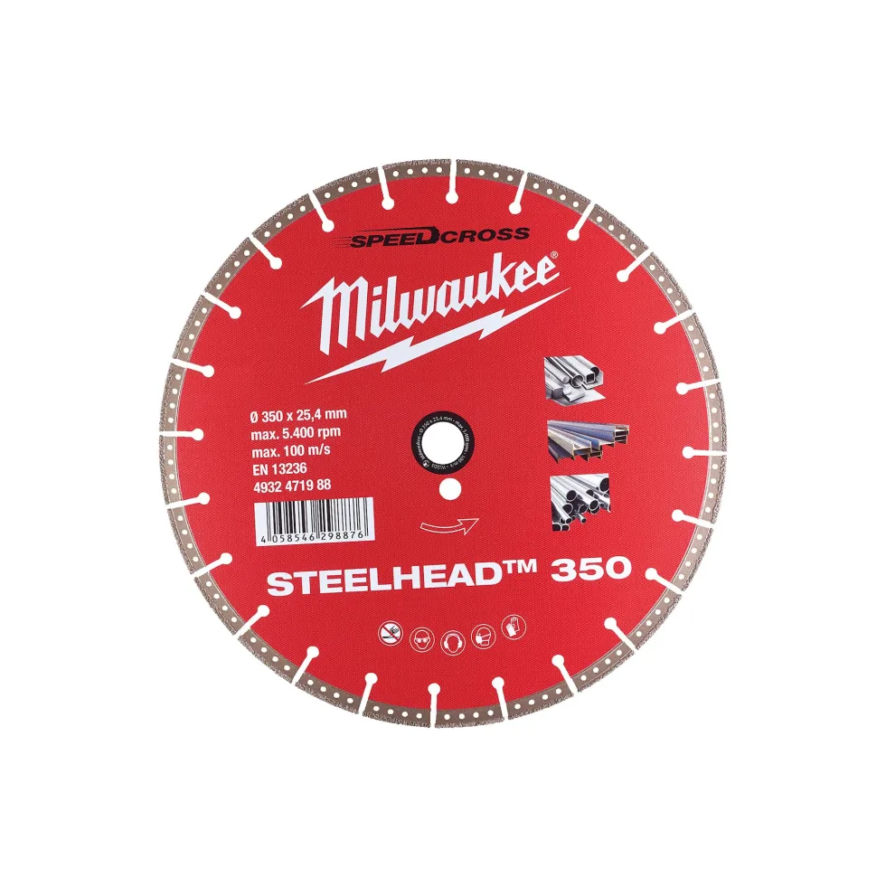 Milwaukee Diamantskiva Dh Steel Head 350