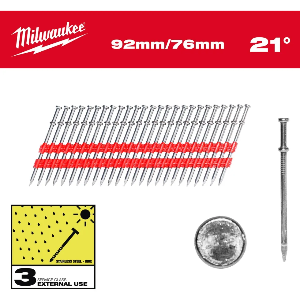 Milwaukee Duplexspik 20° 92/76Mm 2000P
