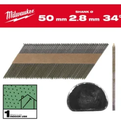 Milwaukee Maskinspik 34°50/Rs/B/C1 2200P