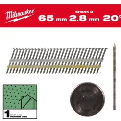 Milwaukee Maskinspik 20°65/Rs/B/C1 2000P